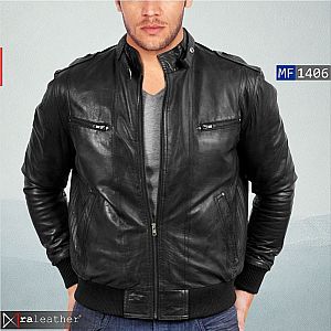 Jaket Kulit Bomber MF1406