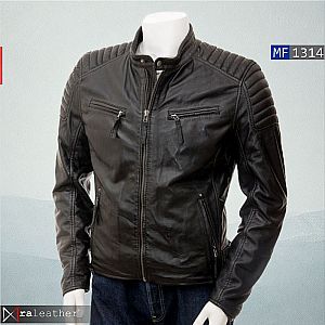 Jaket Kulit Biker Pria MF1314