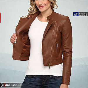 Jaket Kulit Wanita WF1530 • Harga Pabrik - RA Leather® Garut