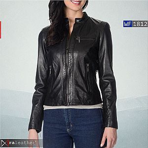 Jaket Kulit Wanita WF1412 • Harga Pabrik - RA Leather® Garut