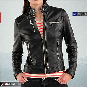 Jaket Kulit Wanita WF1304 • Premium Harga Pabrik - RA Leather® Garut