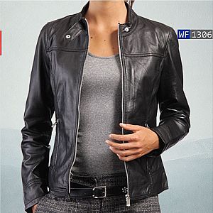 Jaket Kulit Wanita WF1306 • Harga Pabrik - RA Leather® Garut