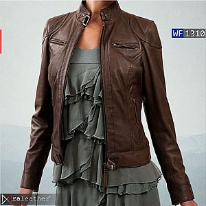 Jaket Kulit Wanita WF1310 • Premium Harga Pabrik - RA Leather® Garut