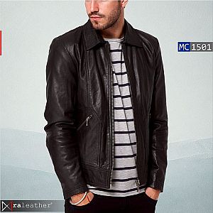 Jaket Kulit Pria MC1501 •  RA Leather® Garut