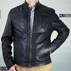 Jaket Kulit Pria MC022 • RA Leather® Garut