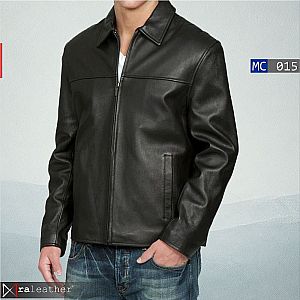 Jaket Kulit Pria MC015 • Harga Pabrik - RA Leather® Garut