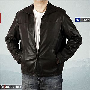Jaket Kulit Klasik Pria MC002 • RA Leather® Garut  