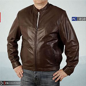 Jaket Kulit Klasik Pria MC010 • Harga Pabrik - RA Leather® Garut