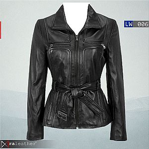 Jaket Kulit Wanita LW006 • Harga Pabrik - RA Leather® Garut
