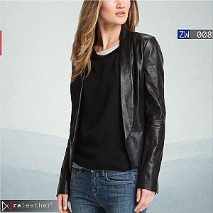Jas Blazer Kulit Wanita ZW008 • Harga Pabrik - RA Leather® Garut