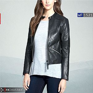 Jaket Kulit Wanita WF1521 • Harga Pabrik - RA Leather® Garut