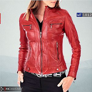Jaket Kulit Wanita WF1812 • Harga Pabrik - RA Leather® Garut