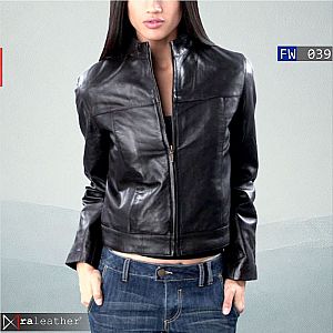 Jaket Kulit Wanita FW039 • Harga Pabrik - RA Leather® Garut