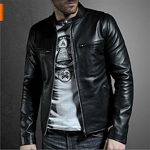 Jaket Kulit Pria MF1206 - Cafe Racer