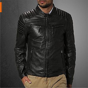 Jaket Kulit Biker JP01053