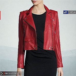 Jaket Kulit Wanita WF1814 • Warna Berani, Fashion Bold dan Stylish