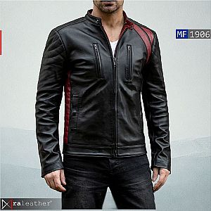 Jaket Kulit Pria MF1906 - Harga Pabrik, Sporty, Stylish dan Berkelas