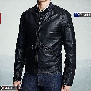 Jaket Kulit Pria JP01043 • Harga Pabrik - RA Leather® Garut