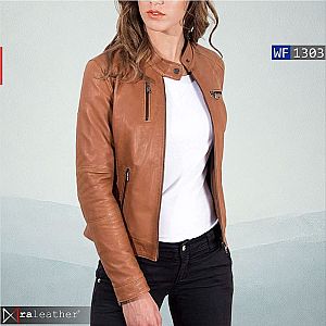 Jaket Kulit Wanita WF1303 • Harga Pabrik - RA Leather® Garut