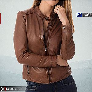 Jaket Kulit Wanita WF1406 • Harga Pabrik - Kualitas Terbaik Asli Garut