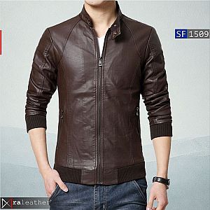 Jaket Kulit Slim Fit Pria SF1509 • Asli Garut