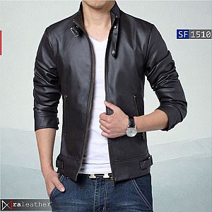 Jaket Kulit Slim Fit Pria SF1510 • Harga Pabrik - RA Leather® Garut