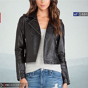 Jaket Kulit Wanita WF1404 • Harga Pabrik - RA Leather® Garut