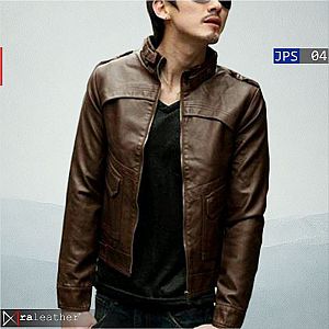 Jaket Kulit Slim Fit Pria JPS04 - RA Leather® Garut