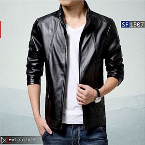 Jaket Kulit Slim Fit Pria SF1507 - RA Leather® Garut