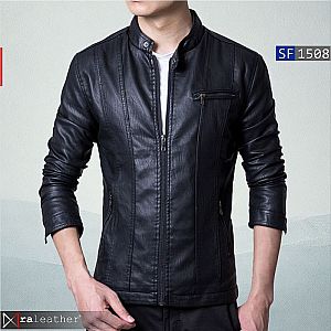 Jaket Kulit Slim Fit Pria SF1508 - Asli Garut