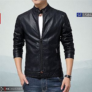 Jaket Kulit Slim Fit Pria SF1504 • RA Leather® Garut