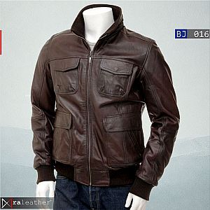 Jaket Kulit Pria BJ016 - RA Leather® Garut