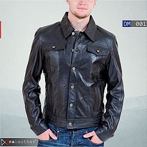 Kemeja Kulit Pria Premium DM001 • RA Leather® Garut  