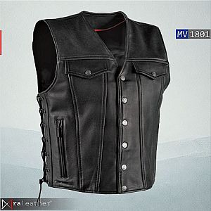 Rompi Vest Kulit Pria MV1801 • RA Leather® Garut