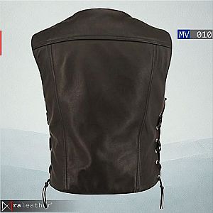 Rompi Kulit Biker Pria MV010 • RA Leather® Garut