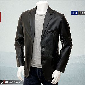 Jas Blazer Kulit Pria JPA009 » Premium Harga Pabrik - RA Leather Garut