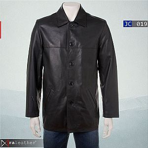 Mantel Kulit Pria JC019 - Car Coat - RA Leather® Garut