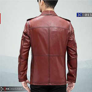 Jaket Kulit Pria Slim Cargo JC013 • Harga Pabrik - RA Leather® Garut