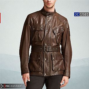 Jaket Kulit Pria JC1501 Benjamin Button-Brad Pitt