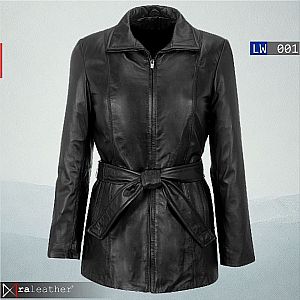 Mantel Kulit Wanita LW001 • Harga Pabrik - RA Leather® Garut