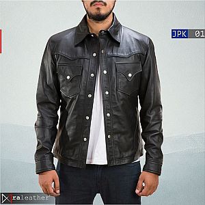 Jaket Kulit Kemeja Pria JPK01 •  RA Leather® Garut