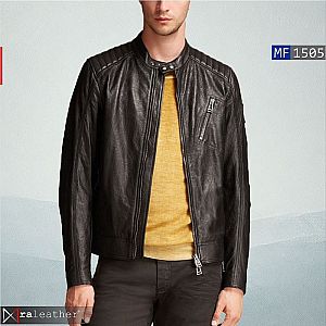 Jaket Kulit Bikers Pria BJ1505 • Harga Pabrik - RA Leather® Garut