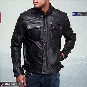 Jaket Kulit Pria MF1708 • Harga Pabrik - RA Leather® Garut