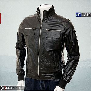 Jaket Kulit Bomber Pria MF1214