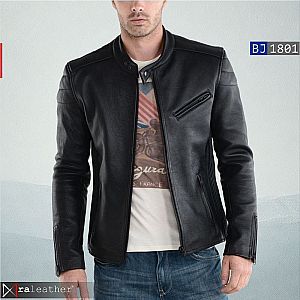 Jaket Kulit Biker Pria BJ1801