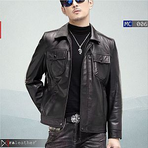 Jaket Kulit Pria MC006 Premium • Tampil Gagah Berkelas