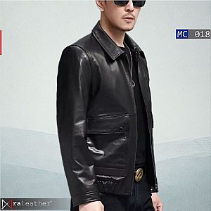 Jaket Kulit Pria MC018 – Desain Klasik, Gagah Berkelas | RA Garut