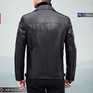Jaket Coat Kulit Pria MC004 • Harga Pabrik - RA Leather® Garut