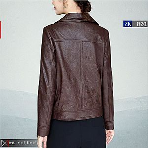Jaket Balzer Kulit Wanita ZW001 • Harga Pabrik - RA Leather® Garut