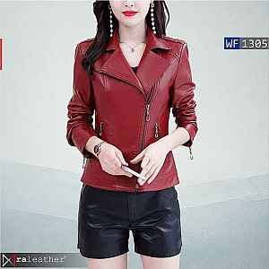 Jaket Kulit Wanita WF1305 • Premium Harga Pabrik - RA Leather® Garut